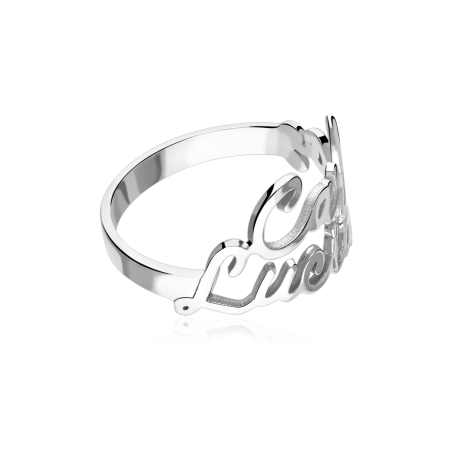 Anillo personalizable plata primera ley "Tenruva"