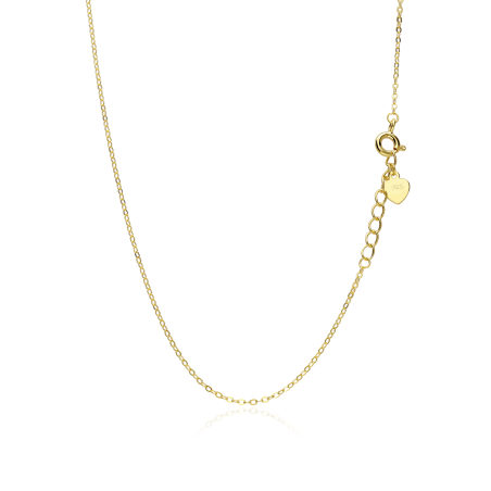 Gargantilla Plata baño Oro 18k y circonita "True Love"