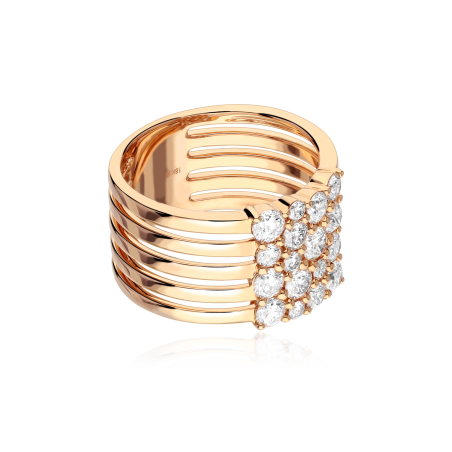 Anillo Oro rosa 18k y diamantes 1.61cts "Luxure"