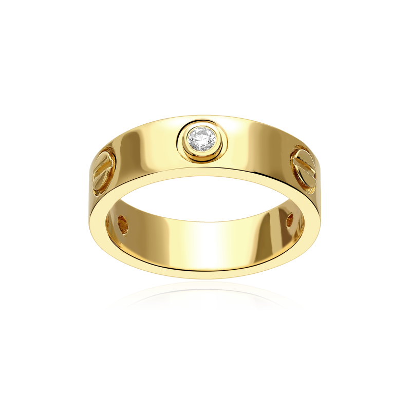 Anillo Oro 18k y diamantes 0.18cts "Loira"