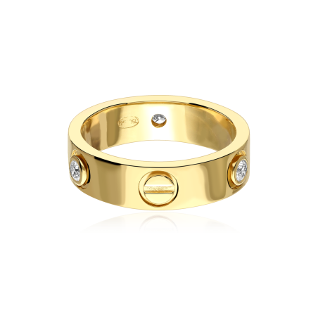 Anillo Oro 18k y diamantes 0.18cts "Loira"