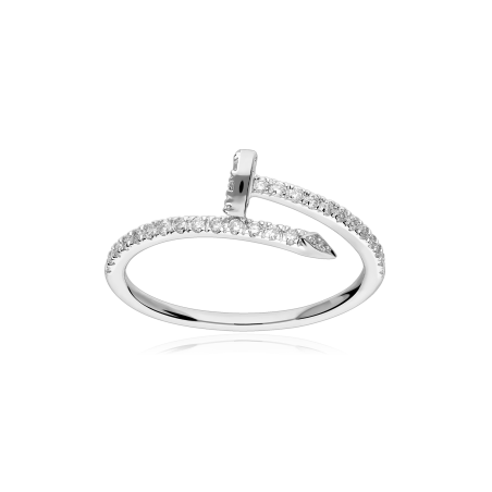 Anillo Oro 18k y diamantes 0.25cts "Cloun"