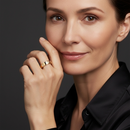 Anillo Oro 18k y diamantes 0.18cts "Loira"