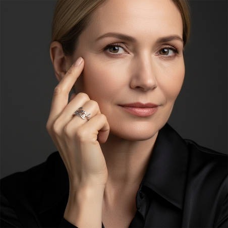 Anillo personalizable plata primera ley "Tenruva"