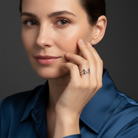 Anillo personalizable Plata primera ley "Bernaren"