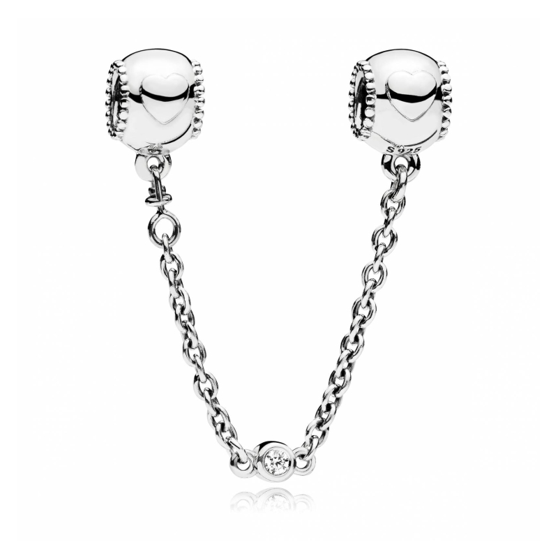 Cadenilla de seguridad Pandora Corazones Petite 796457CZ-05