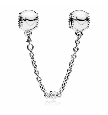 Cadenilla de seguridad Pandora Corazones Petite 796457CZ-05