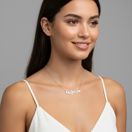 Gargantilla personalizable Plata primera ley "Louis"