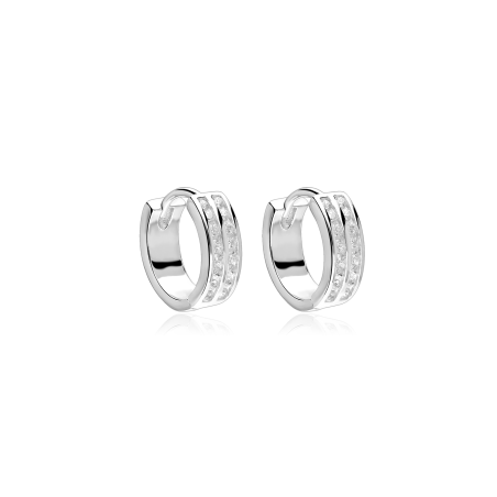 Aros Plata primera ley y circonitas "Eifran"