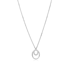 Gargantilla Plata primera ley y circonitas "Óvame"