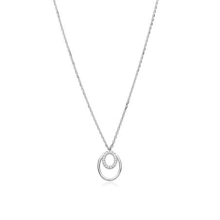 Gargantilla Plata primera ley y circonitas "Óvame"