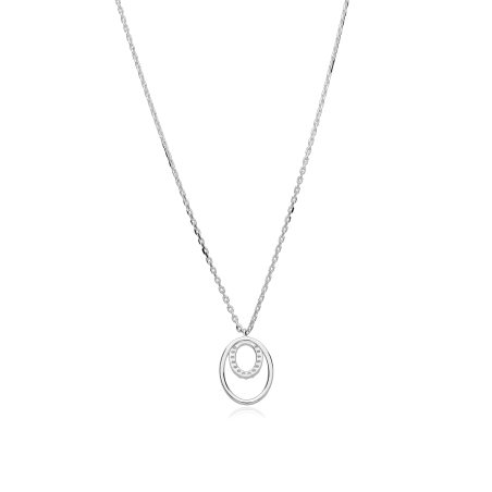 Gargantilla Plata primera ley y circonitas "Óvame"