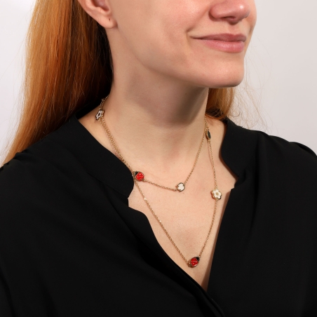 Gargantilla Plata primera ley baño y motivos "Xanel"