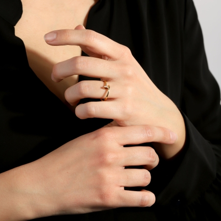 Anillo Oro 18k y diamantes 0.03cts "Clouny"