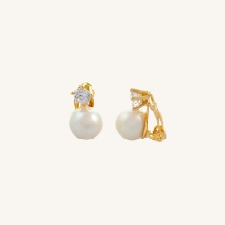 Pendientes Vidal & Vidal circonitas y perlas G1157B