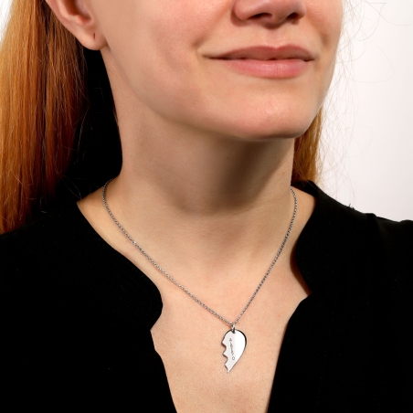 Gargantilla doble personalizada Plata primera ley "Shirley"