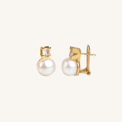 Pendientes Vidal & Vidal circonitas y perlas G3599