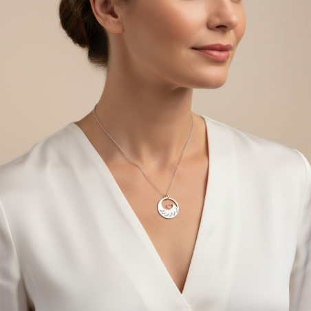 Gargantilla personalizable Plata primera ley corazón "Etta"