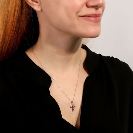 Gargantilla Zafiros y Diamantes "Bedonia"