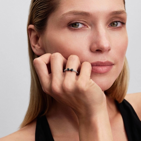 Anillo Pandora Lazo Negro Brillante 193510C03