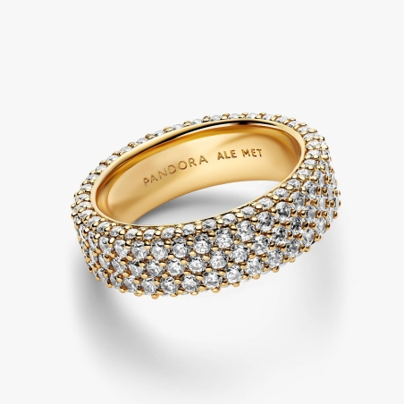 Anillo Pandora Fila Triple Pavé 162634C01