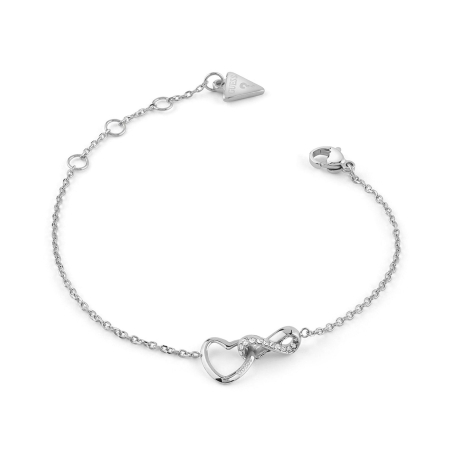 Pulsera Guess Acero Iconique Infinito Corazón JUBB05531JWRHS