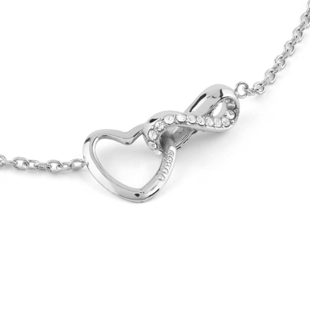 Pulsera Guess Acero Iconique Infinito Corazón JUBB05531JWRHS