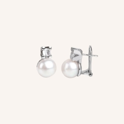 Pendientes Vidal & Vidal circonitas y perlas R3600