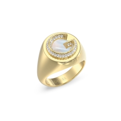 Anillo Guess Acero G Crystal JUBR05439JWYG