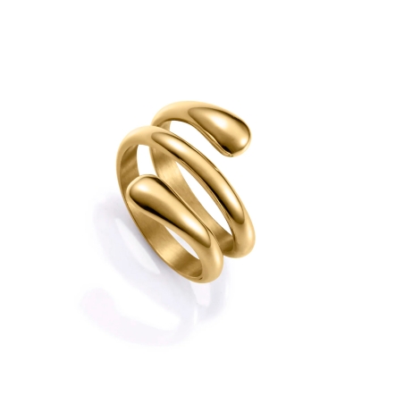 Anillo Viceroy acero dorado hélice 15197A0
