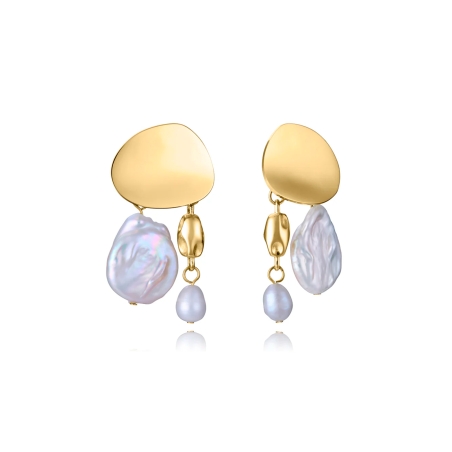 Pendientes Viceroy dorado y perlas 15187E01012