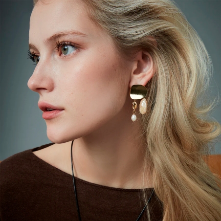 Pendientes Viceroy dorado y perlas 15187E01012