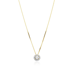 Gargantilla Oro 18k y diamantes 0.22cts "Mezis"