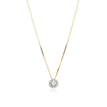 Gargantilla Oro 18k y diamantes 0.22cts "Mezis"