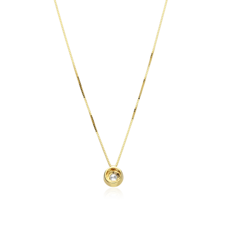 Gargantilla Oro 18k y diamantes 0.22cts "Mezis"