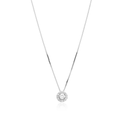 Gargantilla Oro 18k y diamantes 0.22cts "Mezis"