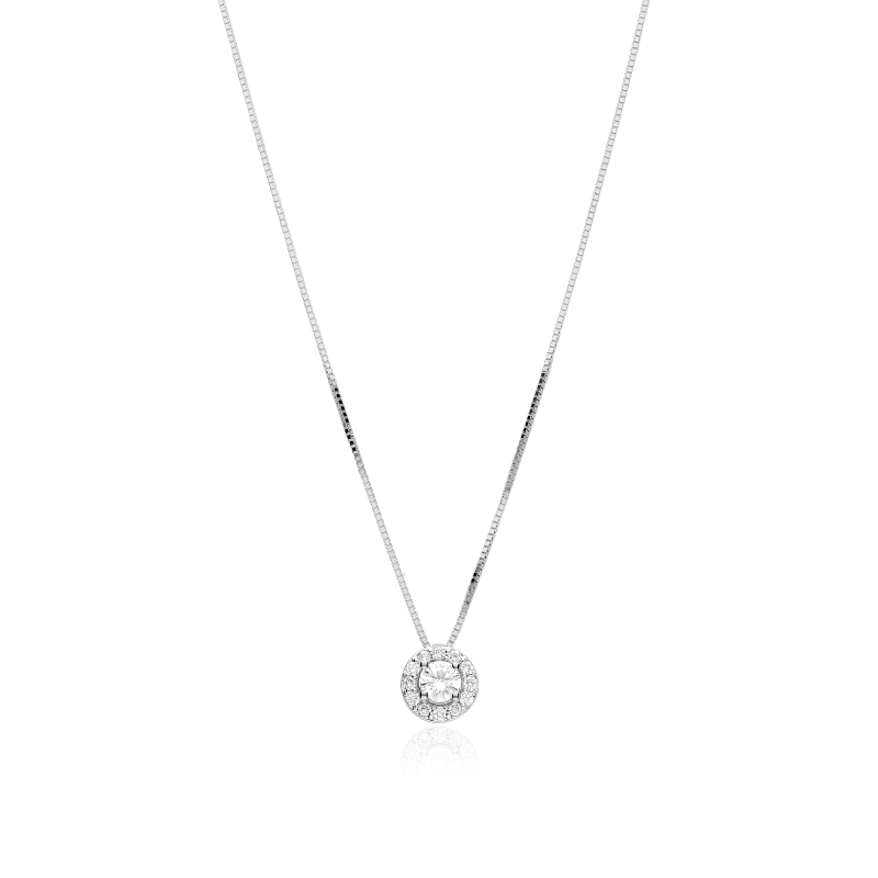 Gargantilla Oro 18k y diamantes 0.22cts "Mezis"