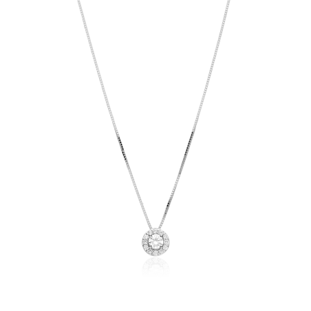 Gargantilla Oro 18k y diamantes 0.22cts "Mezis"