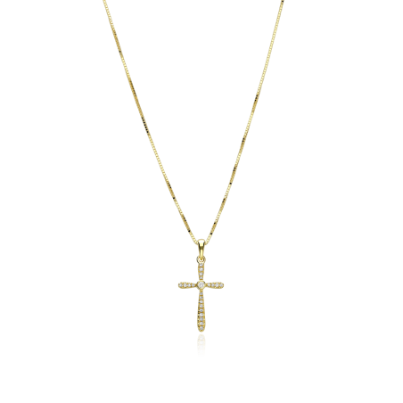 Gargantilla Oro 18k y diamantes 0.08cts "Fulgor"