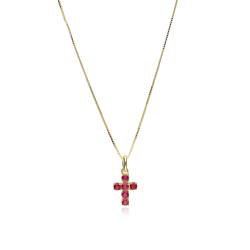 Gargantilla Oro 18k y rubíes "Wiara"