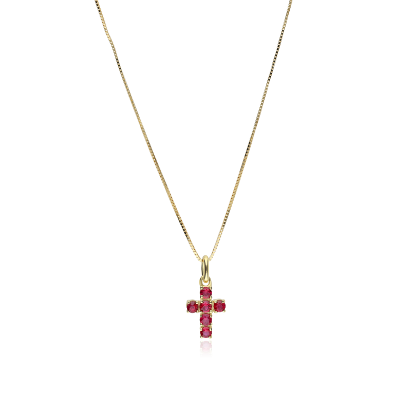 Gargantilla Oro 18k y rubíes "Wiara"