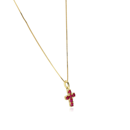 Gargantilla Oro 18k y rubíes "Wiara"