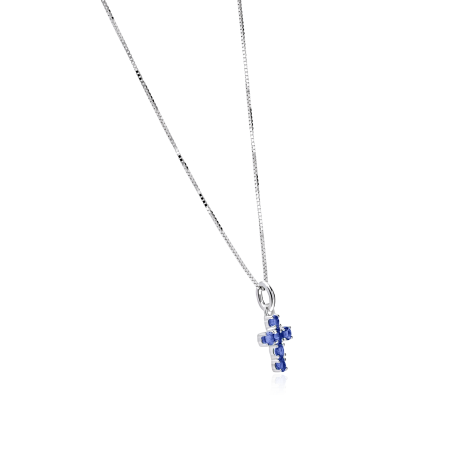 Gargantilla Oro 18k y zafiros "Vaira"