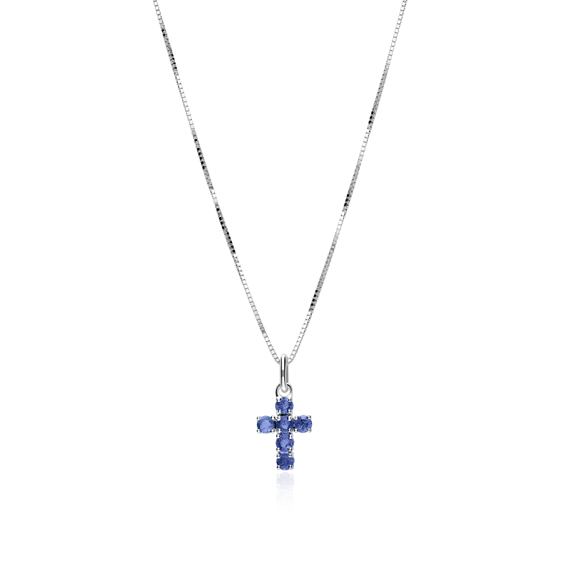 Gargantilla Oro 18k y zafiros "Vaira"