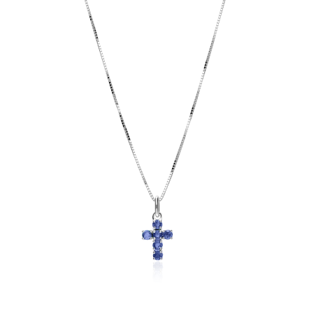 Gargantilla Oro 18k y zafiros "Vaira"