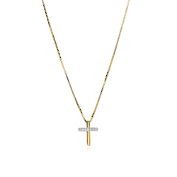 Gargantilla Oro 18k y diamantes 0.022cts "Claridad"