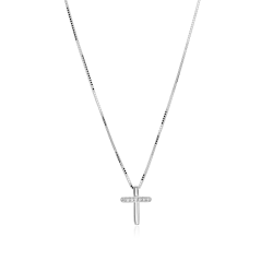 Gargantilla Oro 18k y diamantes 0.022cts "Claridad"