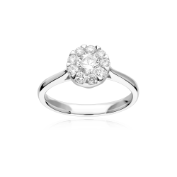 Anillo Oro 18k y diamantes 0.78cts "Deveré"