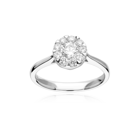 Anillo Oro 18k y diamantes 0.78cts "Deveré"