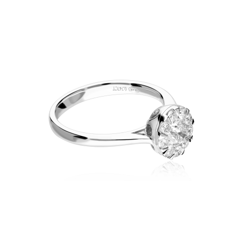 Anillo Oro 18k y diamantes 0.78cts "Deveré"